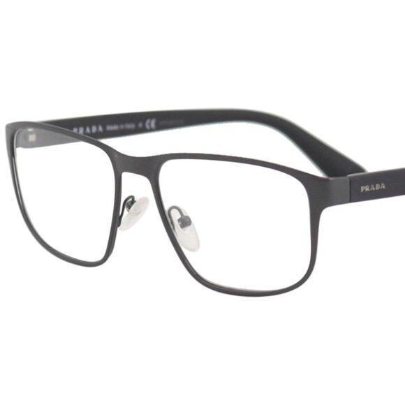 NEW PRADA VPR 56S TKM-1O1 Matte Gray Men Eyeglasses 55mm 17 140 - Picture 1 of 10